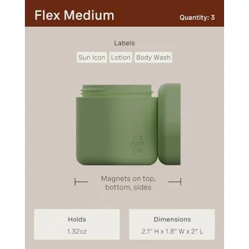 Cadence Travel Containers for Body Care - Leakproof and Modular