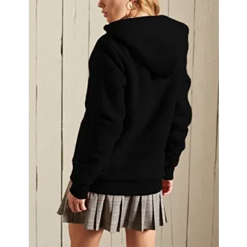 Yeokou Women's Sherpa Lined Zip Hoodie - Cozy & Stylish