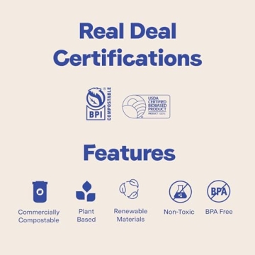 Eco-Friendly Repurpose Stemless Disposable Glasses, 100 Pack