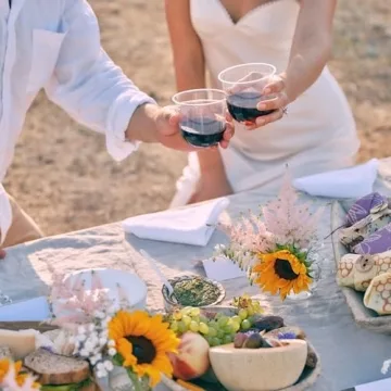 Eco-Friendly Repurpose Stemless Disposable Glasses, 100 Pack