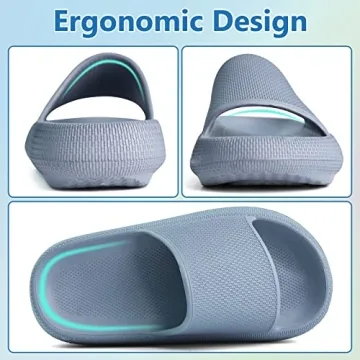 KOUECI Kids Cloud Slides Comfortable Waterproof Summer Slippers