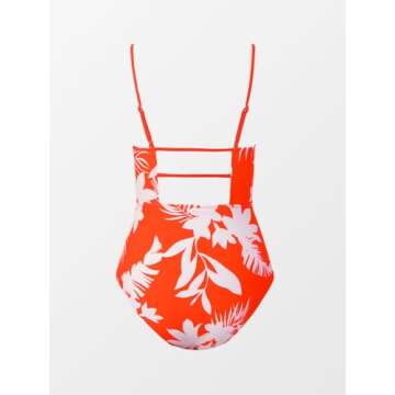 CUPSHE Women's One Piece Swimsuit with Tummy Control