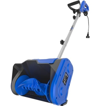 SOYUS Electric Snow Shovel - 11-Inch & 10 Amp Corded for Effortless Winter Snow Removal