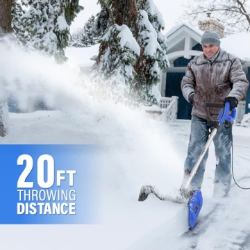 SOYUS Electric Snow Shovel, 11-Inch for Effortless Snow Removal
