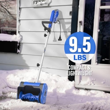 SOYUS Electric Snow Shovel, 11-Inch for Effortless Snow Removal