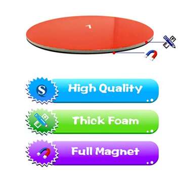 156 PCS Magnetic Fraction Tiles Circles, Educational Math Learning Manipulatives Set for Preschool Elementary School.