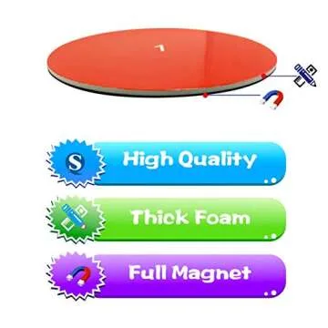 156 PCS Magnetic Fraction Tiles Circles, Educational Math Learning Manipulatives Set for Preschool Elementary School.