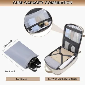 Large 35L Travel Backpack for Women - Perfect Carry-On Bag