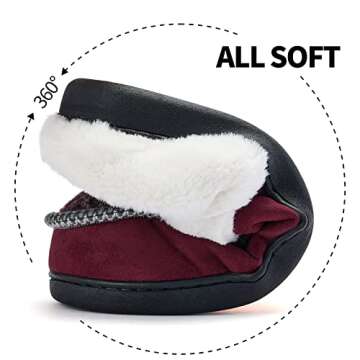Comfortable Men's Cozy Memory Foam Slippers for Home