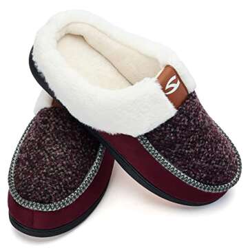 Comfortable Men's Cozy Memory Foam Slippers for Home