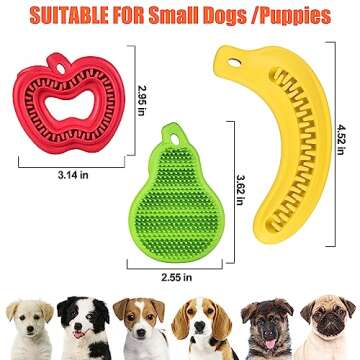Durable Puppy Chew Toys for Small Breeds - KXK 3 Count
