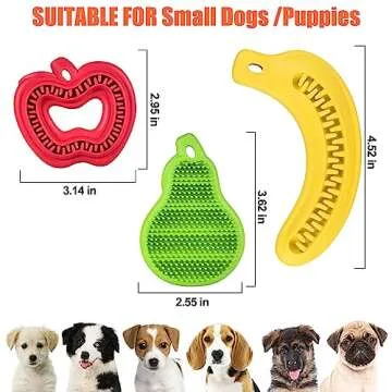 Durable Puppy Chew Toys for Small Breeds - KXK 3 Count