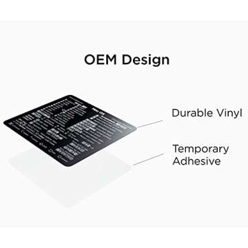 SYNERLOGIC (for Intel) Mac OS (Monterey/Big Sur/Catalina/Mojave etc) Keyboard Shortcut Laminated Vinyl Sticker, No-Residue Adhesive, Compatible with MacBook Air/Pro/iMac/Mini