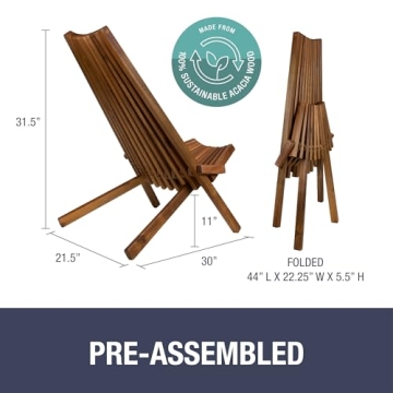 Stylish Tamarack Folding Chair for Outdoor Comfort