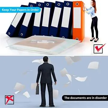 Zonon 30 PCS Binder Pouch Set for Document Organization