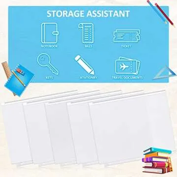 Zonon 30 PCS Binder Pouch Set for Document Organization