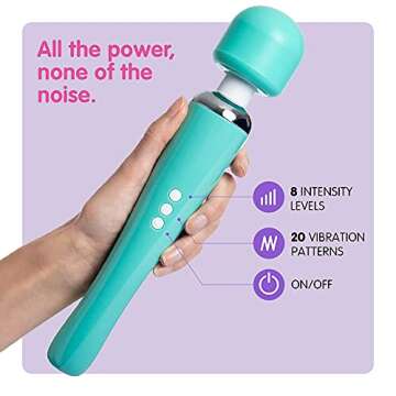 Oliver James Vibrator, Sex Toys Wand Massager, Adult Toy for Women - G Spot Vibrators, Clitoris Stimulation, Dildo, Water-Resistant, Wireless, 20 Vibration Modes & 8 Speeds (Large, Green)