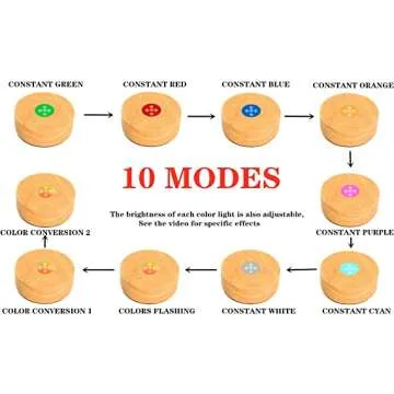 LED Light Base Wood Display Stand for Stunning Art