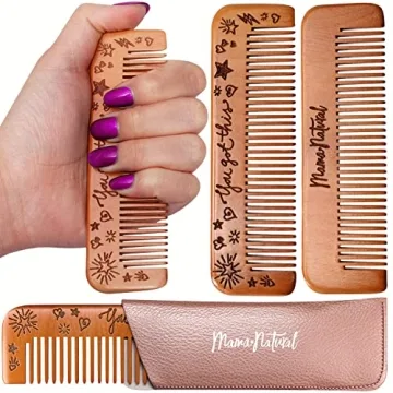 Mama Natural Birthing Comb for Labor Pain Relief | Ergonomic Wood Acupressure Tool | Gift for New Mo...