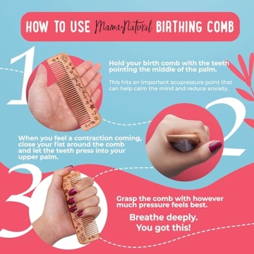 Mama Natural Birthing Comb for Pain Relief During Labor
