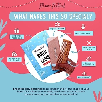 Mama Natural Birthing Comb for Pain Relief During Labor