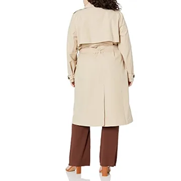 The Drop Women's Noa Trench Coat Stylish Hummus Color
