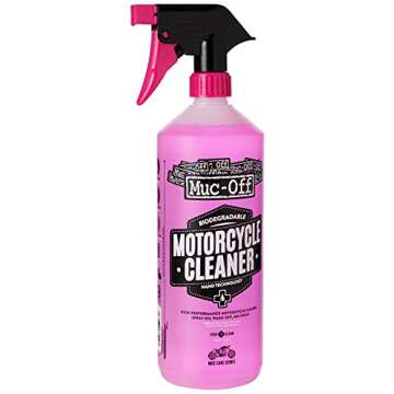 Muc Off 664US Nano-Tech Motorcycle Cleaner, 1 Liter - Fast-Action, Biodegradable Motorbike Cleaning Spray - Safe On All Surfaces and All Types of Motorcycle Pink