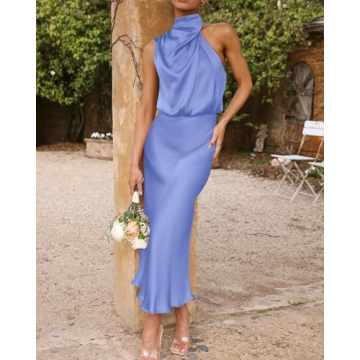 Elegant Sleeveless Maxi Dress for Wedding Guests and Parties