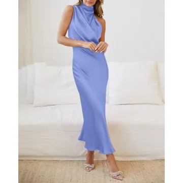 Elegant Sleeveless Maxi Dress for Wedding Guests and Parties