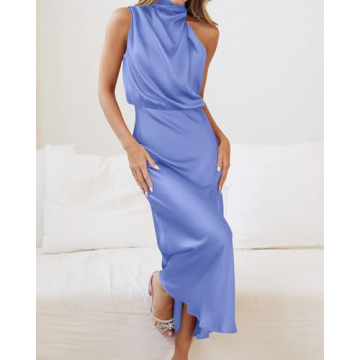 Elegant Sleeveless Maxi Dress for Wedding Guests and Parties