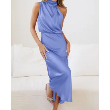 Elegant Sleeveless Maxi Dress for Wedding Guests and Parties
