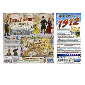 Ticket to Ride Europe Bundle with Expansion & Pouch