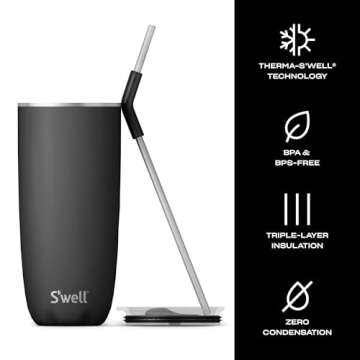 S'well Stainless Steel 24oz Tumbler - 18H Cold, 5H Hot
