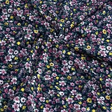 Herou Women Summer Casual Floral Sleeveless A-Line Sun Dresses Flower-5 Small