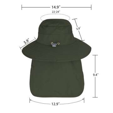 Breathable UPF 50+ Sun Hats with Wide Brim for All