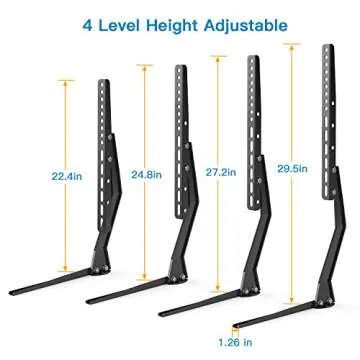 PERLESMITH Adjustable TV Stand for 37-70 Inch TVs