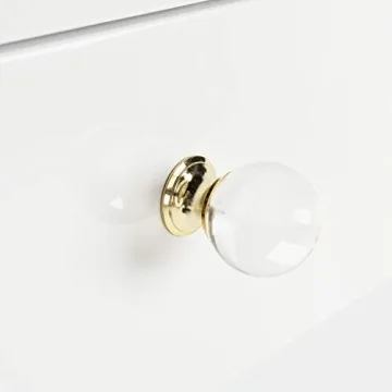 Safavieh Couture White Gold Acrylic Leg Desk for Office