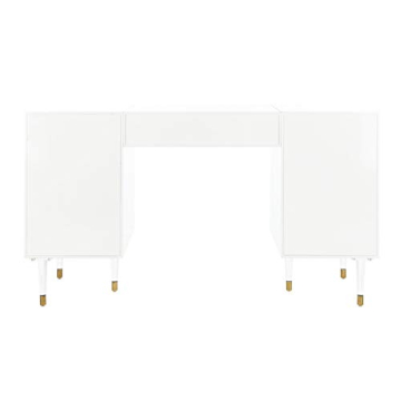Safavieh Couture White Gold Acrylic Leg Desk for Office