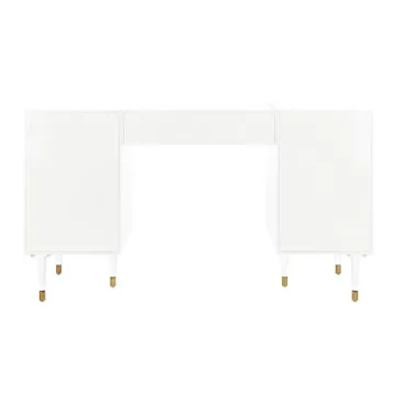 Safavieh Couture White Gold Acrylic Leg Desk for Office