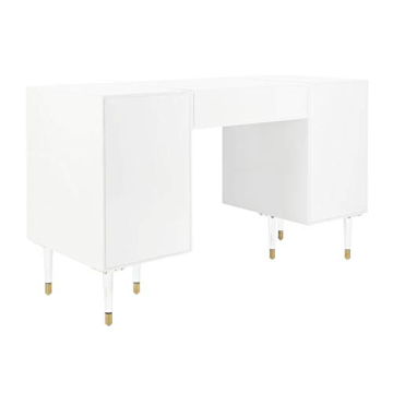 Safavieh Couture White Gold Acrylic Leg Desk for Office