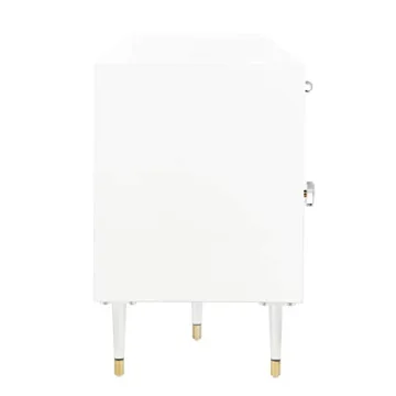 Safavieh Couture White Gold Acrylic Leg Desk for Office