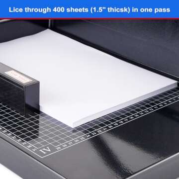 Heavy Duty Paper Cutter,12 inch Guillotine Paper Cutter,Guillotine Paper Cutters and Trimmers Cards Leather with Metal Base for Office Home School (Black, a4)