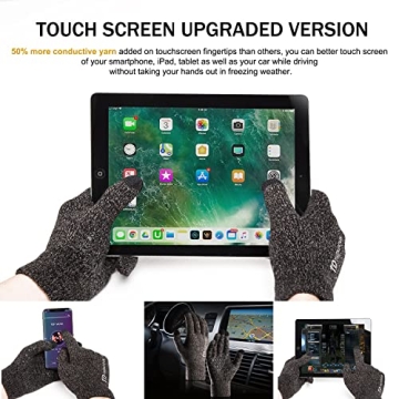 TRENDOUX Knit Winter Touchscreen Gloves for All