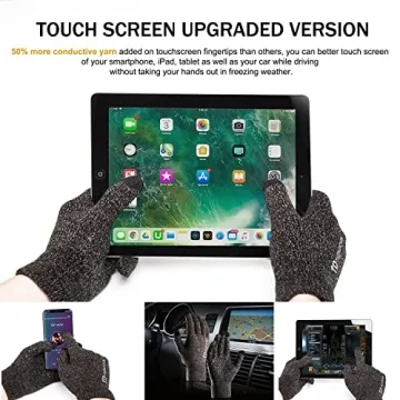 TRENDOUX Knit Winter Touchscreen Gloves for All