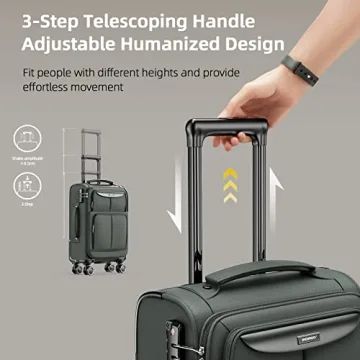 SHOWKOO Luggage Sets - Expandable & Lightweight Suitcases