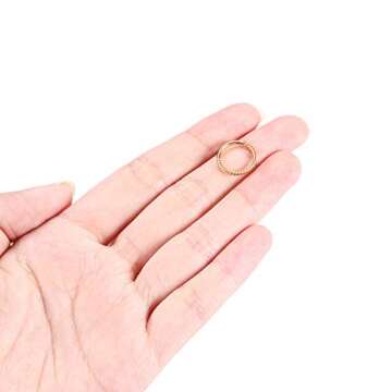 AROWRO Gold Cartilage Helix Daith Rook Earrings 18G 6mm