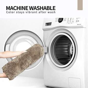 FIFU Bath Rug Mat 20" W x 32" L for Bathroom, Bedroom, Laundry Room & Kitchen, Non-Slip Rubber Latex Backing, Extra Soft and Absorbent Microfiber Carpet, Machine Washable and Absorbent Rug, Beige