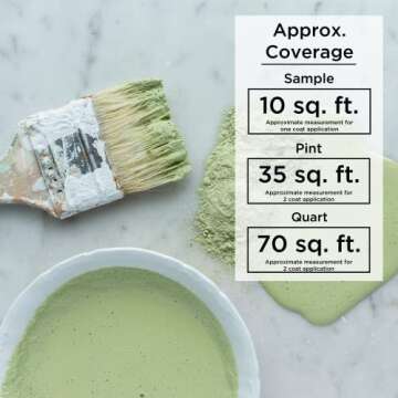 Miss Mustard Seed's MilkPaint for Furniture, Wood, Cabinets, Walls, Brick, and Stone, Water Based, All Natural, Eco Friendly, Organic, No VOCs (Farmhouse White, Pint)