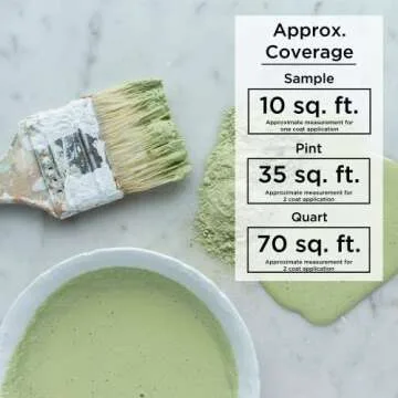 Miss Mustard Seed's MilkPaint for Furniture, Wood, Cabinets, Walls, Brick, and Stone, Water Based, All Natural, Eco Friendly, Organic, No VOCs (Farmhouse White, Pint)