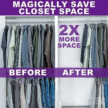 MIZGI Velvet Hangers - 60 Pack Heavy Duty Non-Slip